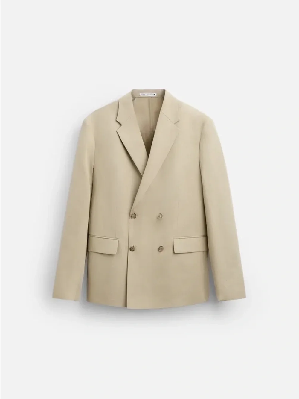 Zara cotton linen blend blazer